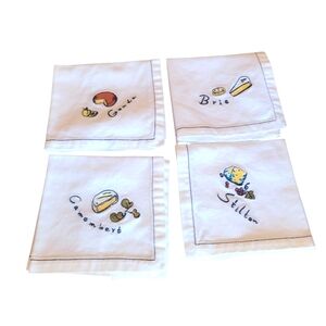 Pottery Barn cheese Cloth Cocktail Napkins